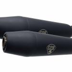 Scarico GPR compatibile con Suzuki Gn 250 1994-1998 - Deeptone Black Cafè Racer