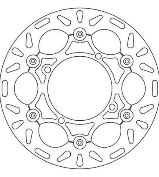 Disco freno anteriore flottante per Kawasaki KX 125 2005-2006, K