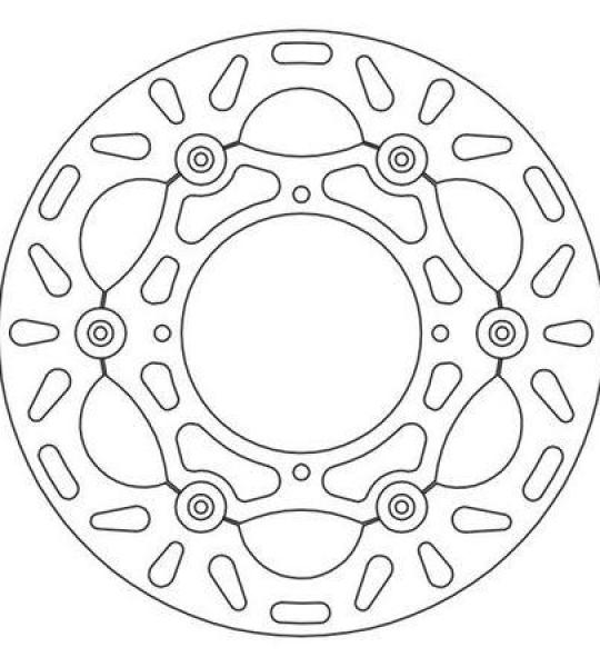 Disco freno anteriore flottante maggiorato da 240mm per KTM sinistro 6