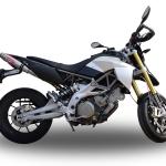 Scarico GPR compatibile con Aprilia Dorsoduro 750  2008-2016 -  Deeptone Inox -  Coppia di silenziatori di scarico racing -  con raccordo -  articolo senza omologazione