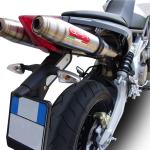 Scarico GPR compatibile con Aprilia Dorsoduro 750  2008-2016 -  Deeptone Inox -  Coppia di silenziatori di scarico racing -  con raccordo -  articolo senza omologazione