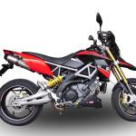 Scarico GPR compatibile con Aprilia Dorsoduro 1200 2011-2016 -  GP Evo4 Titanium -  Coppia di terminali di scarico omologati -  forniti con db killer removibile -  catalizzatori e raccordi specifici