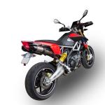 Scarico GPR compatibile con Aprilia Dorsoduro 1200 2011-2016 -  GP Evo4 Titanium -  Coppia di terminali di scarico omologati -  forniti con db killer removibile -  catalizzatori e raccordi specifici
