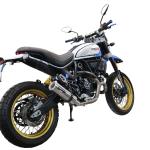 Scarico GPR compatibile con Ducati Scrambler 800 Nightshift -Urban Motard 2021-2022 - M3 Titanium Natural