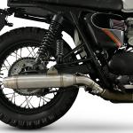 Scarico GPR compatibile con Triumph BONNEVILLE T100 2001-2014 - Deeptone Inox