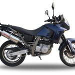 Scarico GPR compatibile con Aprilia Pegaso 3 650 -Pegaso i.e. 1997-2004 -  Trioval -  Coppia di terminali di scarico omologati -  forniti con db killer removibili e raccordi specifici