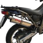 Scarico GPR compatibile con Aprilia Pegaso 3 650 -Pegaso i.e. 1997-2004 -  Trioval -  Coppia di terminali di scarico omologati -  forniti con db killer removibili e raccordi specifici