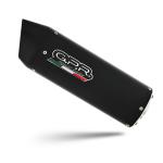 Scarico GPR compatibile con Aprilia Caponord 1200 2013-2016 -  Furore Nero -  Scarico omologato -  silenziatore con db killer estraibile e raccordo specifico
