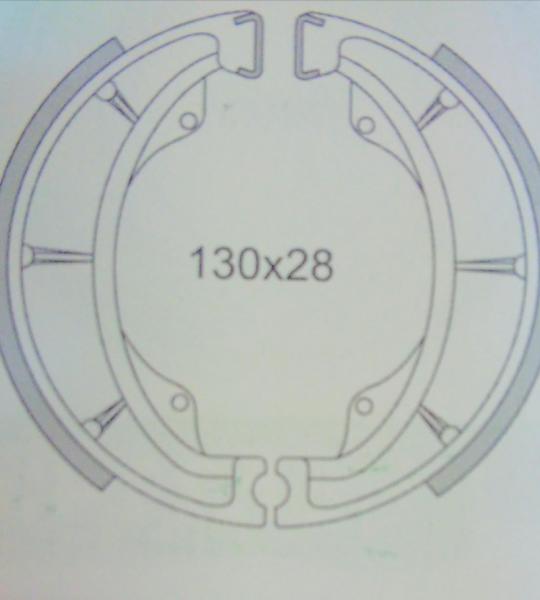 Coppia ganasce anteriori per Kawasaki KLX250-600-750, KLX e vari