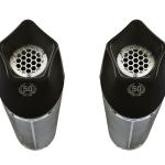 Scarico GPR compatibile con Aprilia Shiver 900 2017-2020 -  GP Evo4 Poppy -  Coppia di terminali di scarico omologati -  forniti con db killer removibili e raccordi specifici