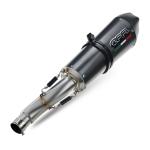 Scarico GPR compatibile con Aprilia Shiver 900 2017-2020 -  GP Evo4 Poppy -  Coppia di terminali di scarico omologati -  forniti con db killer removibili e raccordi specifici