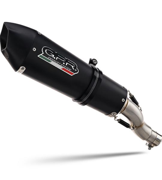 Scarico GPR compatibile con Ducati Diavel 1198 2011-2016 - Gpe Ann. Black titanium