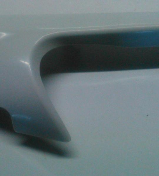 Protezione inferiore sinistra bianca originale per MBK Target