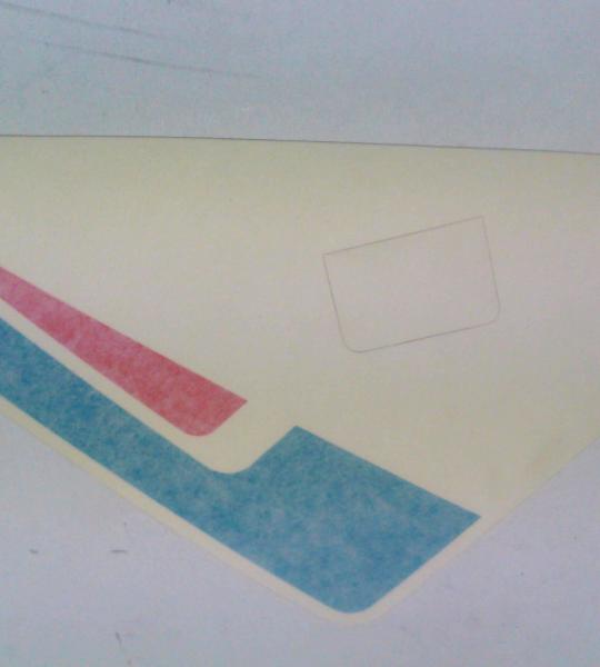 Decalco per carenatura superiore sinistro originale per Cagiva