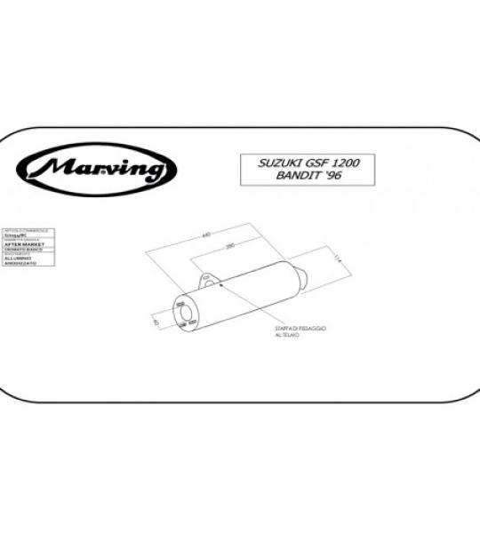 MARVING SUZUKI 1200 BANDIT 96/99 - S/2154/BC
