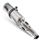 Scarico GPR compatibile con Aprilia Tuono R 1000 Factory  2006-2010 -  Satinox -  Coppia di terminali di scarico omologati -  forniti con db killer removibili e raccordi specifici