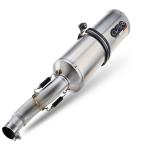 Scarico GPR compatibile con Aprilia Tuono R 1000 Factory  2006-2010 -  Satinox -  Coppia di terminali di scarico omologati -  forniti con db killer removibili e raccordi specifici
