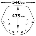 Parabrezza Tipo Originale Piccolo Per Suzuki Burgman 650 2003-2005 E Executive Abs 2006-2013