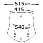 Cupolino Alto Su Attacchi Originali Per Peugeot Metropolis 400I 2013-2018