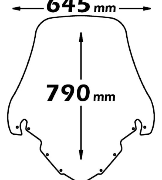 Parabrezza Alta Protezione Per Yamaha T-Max 500 2001-2007
