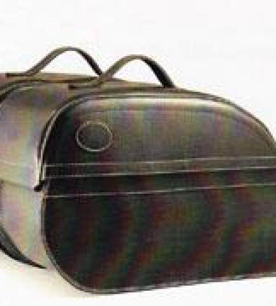 Coppia borse laterali in pelle 42 Lt. per Moto varie STAR