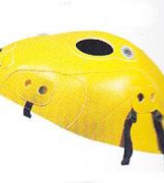 Copriserbatoio giallo per Suzuki GSX F 600-750 1998-2001-2002