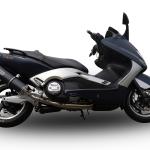 Scarico GPR compatibile con Yamaha T-Max 500 2001-2011 -  Furore Nero -  Scarico completo omologato - fornito con db killer estraibile e collettore