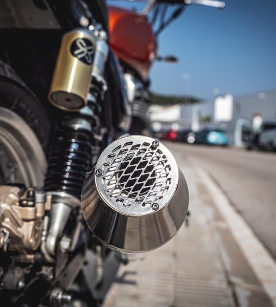 Scarico GPR compatibile con Yamaha Xv 535 Virago 1981-2007 - Ultracone Inox Cafè Racer
