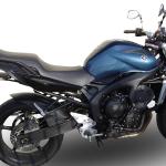 Scarico GPR compatibile con Yamaha Fz6 600-Fazer S1-S2  2004-2013 -  Gpe Ann. titanium -  Coppia di terminali di scarico omologati -  forniti con db killer removibili e raccordi specifici