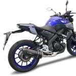 Scarico GPR compatibile con Yamaha Mt 125 2020-2020 - Furore Evo4 Nero