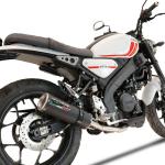 Scarico GPR compatibile con Yamaha XSR 125 2021-2025 - M3 Black Titanium