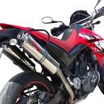 Scarico GPR compatibile con Yamaha Xt 660 X-R  2004-2014 -  Trioval -  Coppia di terminali di scarico omologati -  forniti con db killer removibili e raccordi specifici