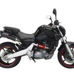 Scarico GPR compatibile con Yamaha MT03 660 2006-2013 -  Furore Nero -  Coppia di terminali di scarico omologati -  forniti con db killer removibile -  catalizzatori e raccordi specifici