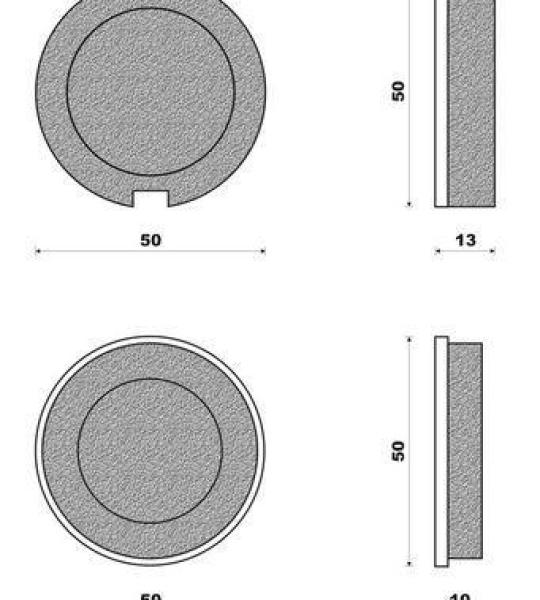 Coppia pasticche anteriore per Kawasaki 3C 400/500/750, Z 750/900