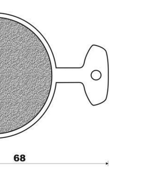 Coppia pasticche anteriore per Yamaha RD 250 A-B-C '74/76, RD 350 S-A-