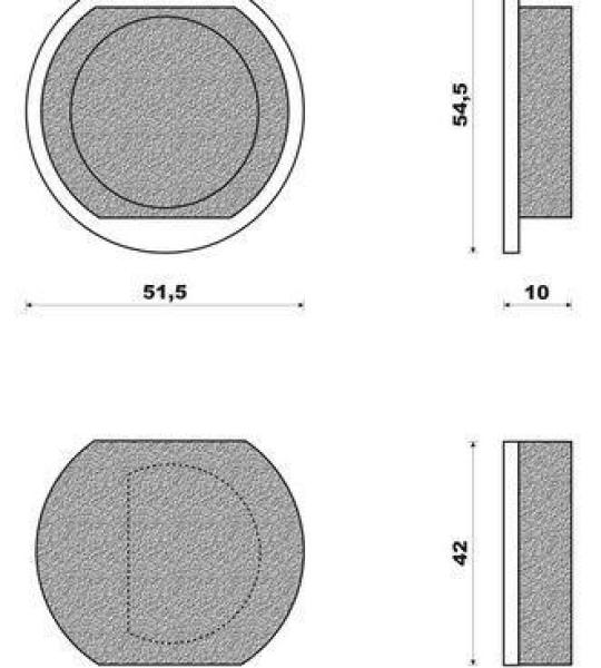 Coppia pasticche anteriore per Kawasaki KH 250 b1-S, Z250 A1-A2, Z500 