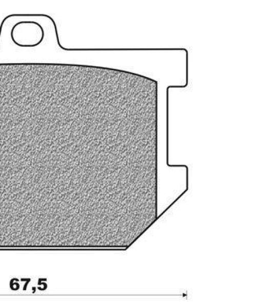 Coppia pasticche posteriore per Yamaha XS 250 '78, XS 360 C dal '76