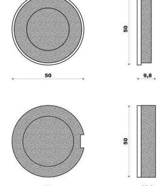 Coppia pasticche anteriore per Kawasaki KH 500 H1-B/D/E '74/75