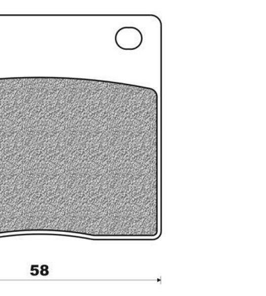 Coppia pasticche posteriore per Kawasaki Z500 A1-A3, Z650 C1-C2-C3, Z1