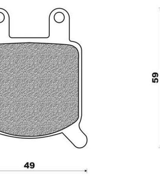 Coppia pasticche anteriore per Beta Custom 125/250 dal '82