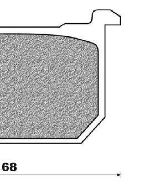 Coppia pasticche anteriore per Kawasaki GPZ 400, Z400 J2-J3, Z1100 GP-