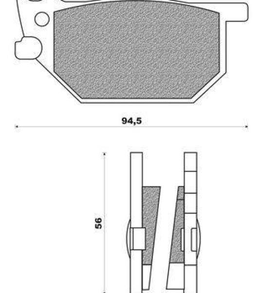 Coppia pasticche anteriore per Yamaha XS 750 SE-SG dal '79, XV 750 SE,