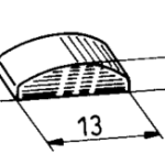 CHIAVELLA VOLANO mm. 3 x 2,5 x 13 HONDA – PEUGEOT