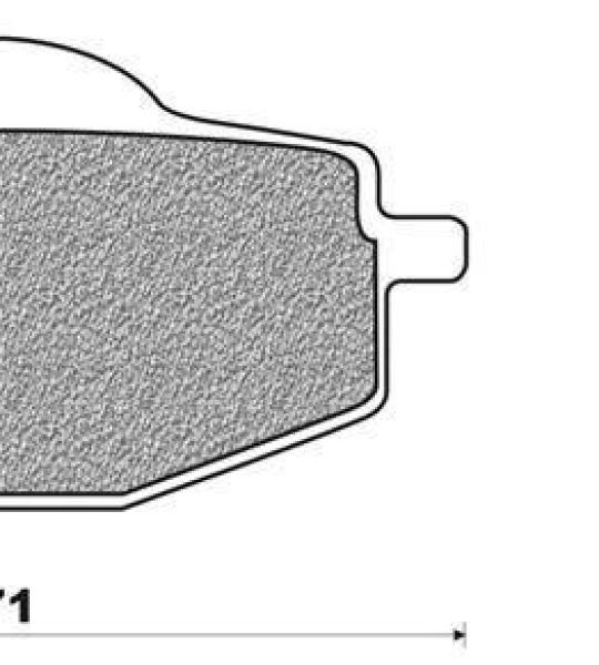 Coppia pasticche anteriore per Yamaha 50 Fly One, DT 50R, DT 125 R