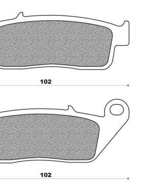 Coppia pasticche anteriore per Suzuki GSF 400 Bandit, RF 400 RVC, AN 6