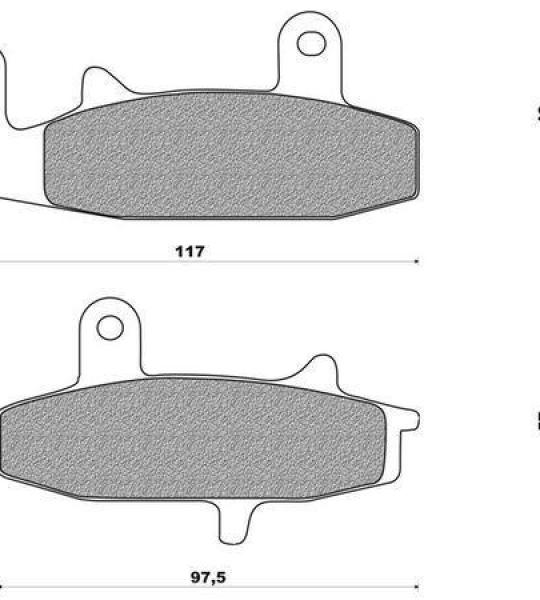 Coppia pasticche anteriore per Suzuki DR 650 R-RS-RSE-Djebel-Dakar '91