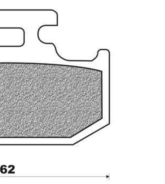 Coppia pasticche posteriore per Kawasaki KDX 125 A1, KX 125, KDX 200/2