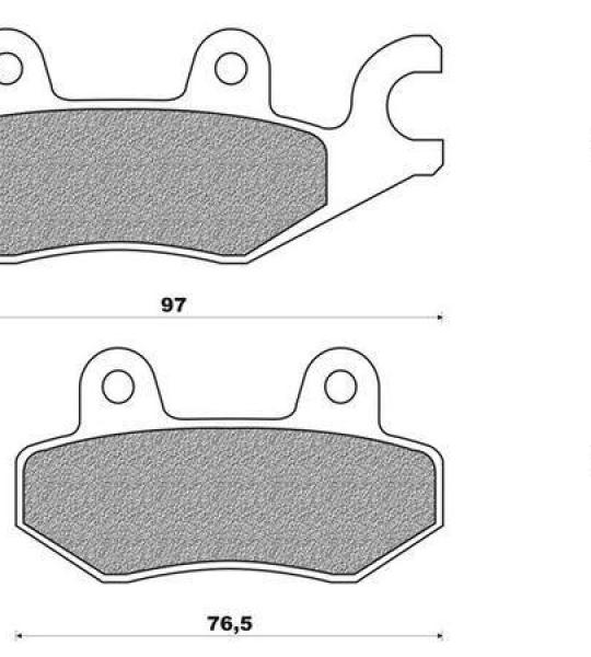 Coppia pasticche anteriore per Yamaha FZR 50, XTZ 750 Super Tenere (pi