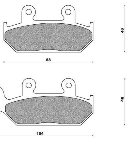 Coppia pasticche anteriore per Yamaha 400 Artesia, XT 600 E-K, XT 600