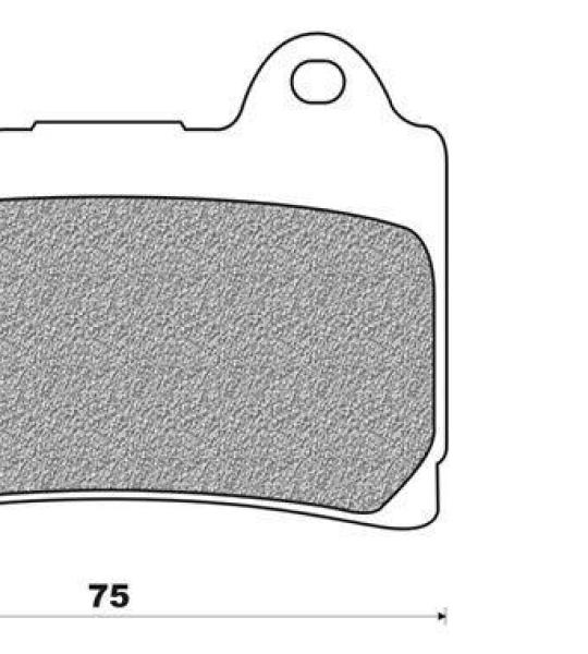 Coppia pasticche anteriore per Yamaha FZR 750 Genesis, FJ 1200, FJ 120